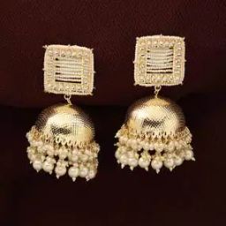 Gold-Plated Meenakari Jhumkas-image-33