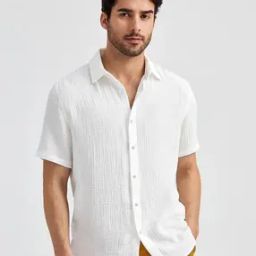 Men Textured Regular Fit Shirt -picture-13