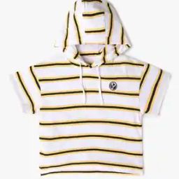 Striped Hooded T-Shirt-image-74