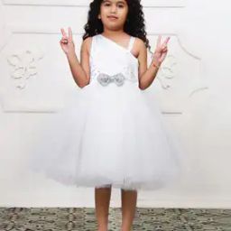 Girls Embellished Fit And Flare Dress-picture-46