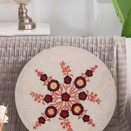 mezposh Floral Embroidered Cushion Cover 16"x 16"-picture-29