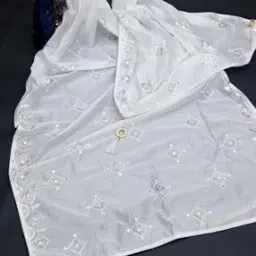 Embroidered Dupatta with Tassels-32