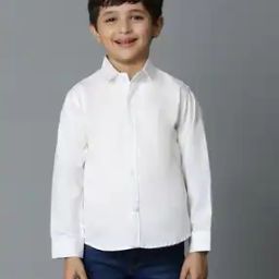 Spread-Collar Shirt with Button-Down-image-54