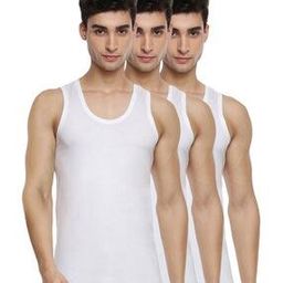 Regular Fit Pack of 3 Vests-image-96