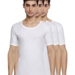 Regular Fit Pack of 3 Vests-image-81