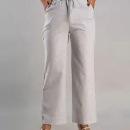 Striped Elasticated Waist Palazzos-image-101