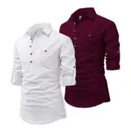 Pack of 2 Shirt Kurta-image-83