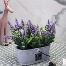 Hanging Lavender Artificial Plant with Pot-image-25