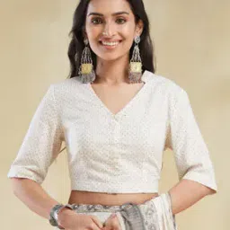 fabindia Women Printed Front-Open Blouse-picture-44