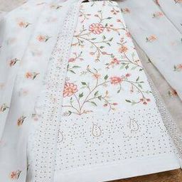  Women Floral Unstitched Dress Material-image-56