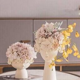 Set of 2 Surreal Faces Table Planters-image-28
