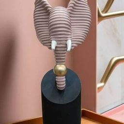 Ribbed Elephant Face Showpiece-15