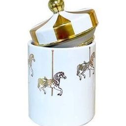 Swing Horse Printed Storage Jar with Lid-26