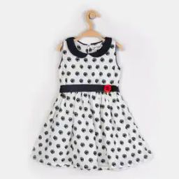 Printed Fit & Flare Dress -image-20