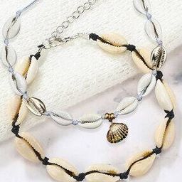 Set of 2 Sea-Shell Beachwear Choker Necklace-image-40