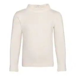 High-Neck Pullover with Ribbed Hem-image-50
