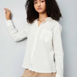 Women Seersucker Regular Fit Shirt-image-34