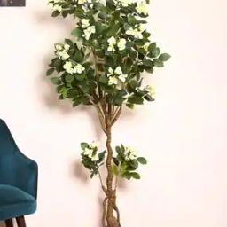 Artificial Bougainvillea Flowers Plants with Pot for Interior Decor -34