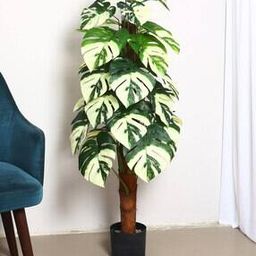 Artificial Monstera Plant with Pot for Interior Decor -image-38