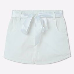Shorts with Fabric Belt-image-61