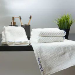 Set of 4 Striped Cotton Hand Towels 24" x 16"-11
