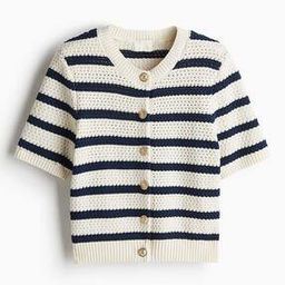 Women Round Neck Stripes Cardigan-picture-31