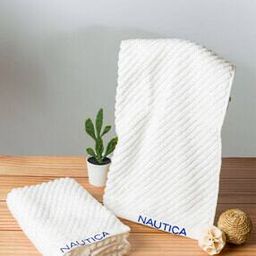 Set of 2 Striped High-Absorbent Hand Towels-10