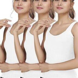 Pack of 3 Women Camisoles with Adjustable Straps-image-37