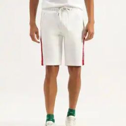 Men Regular Fit Shorts with Drawstring-image-9