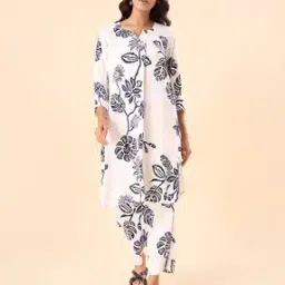 rangmanch by pantaloons Women Viscose Floral Kurta Set-picture-17