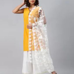 Floral Embroidered Dupatta-11