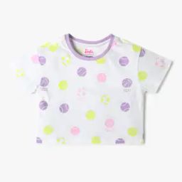Girls Core All-Over Print Boxy Fit Round-Neck T-Shirt-image-6