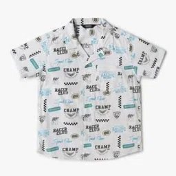 Boys Printed Regular Fit Shirt-image-76
