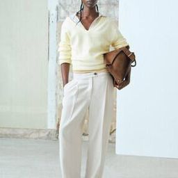 h&m Women Mid Rise Wide Leg Trousers-picture-32