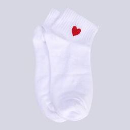 Women Heart Print Ankle-Length Socks-image-92