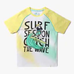 Boys Typographic Print Slim Fit Round-Neck T-Shirt-picture-7