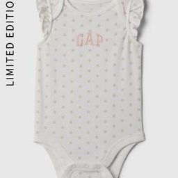 Logo Printed Short Sleeves Bodysuit-7