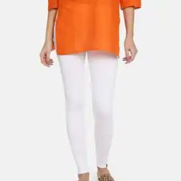 Ankle-Length Leggings with Elasticated Waist-image-63