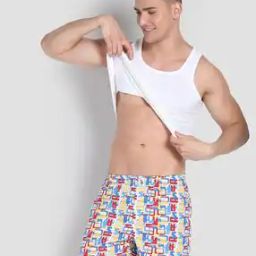 Men All-Over Printed Boxers with Elasticated Wasit-picture-48