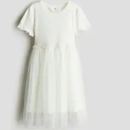 Girls Round Neck Fit and Flare Dress-image-18