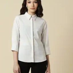 Women Regular Fit Shirt with Concealed Placket-image-6