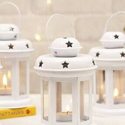 Set of 4 Candle Lantern Hanging Tealight Holder-image-67