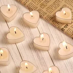 Set of 10 Heart Shaped T-Lights-image-27