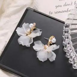 Gold-Plated Drop Earrings-image-23