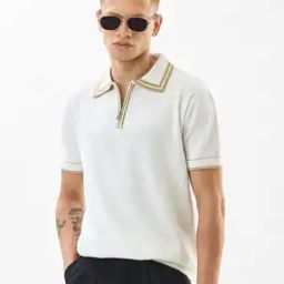 Men Cotton Collar Neck Polo T-shirt-picture-18