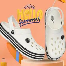 Men Logo Applique Slingback Clogs-image-76