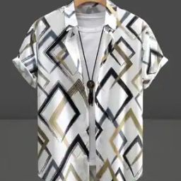Men Geometric Print Regular Fit Shirt-image-0