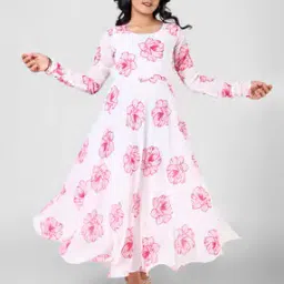 Women Floral Print Fit & Flared Dress-image-25