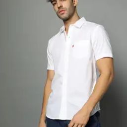 Men Slim Fit Shirt with Patch Pocket-image-94