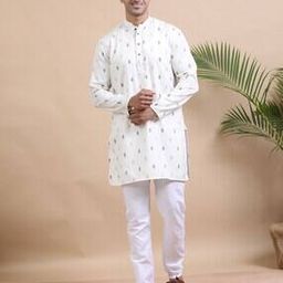 Men Geometric Short Kurta-picture-29